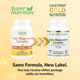 California Gold Nutrition Triple Magnesium Complex - 70mg Multi-Form Formula