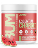 RAW Essential CHARGED Pre-Workout Powder - Sour Watermelon (25 Servings)