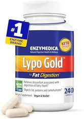 Enzymedica Lypo Gold: Enhanced Fat Digestion Support (240 Capsules)