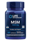 Life Extension MSM, 100 Capsules, 1000mg per Capsule for Joint Support