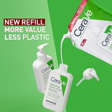 CeraVe Hydrating Cream To Foam Cleanser, Makeup Remover & Dry Skin Wash Refill, Fragrance-Free