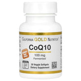 California Gold Nutrition CoQ10 100mg - 30 Veggie Softgels for Heart & Energy Support