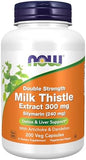 Now Foods Supplements Silymarin Milk Thistle Extract 300 Mg With Artichoke And Dandelion Double Strength Supports Liver Function 200 Veg Capsules
