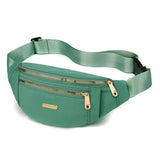 Adjustable Waterproof Fanny Pack for Sports & Travel - Green Crossbody Bag