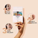 FURR Hydrocolloid Acne Relief Patches with Turmeric and Neem - Reduces Acne, Spots and Blemishes (12 Patches)