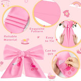 WATINC Pink Stork Baby Shower Wreath Sash - 2 Pcs Girl Gender Reveal Door Decor (56'' x 4.5'')