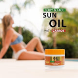 Alvanso Carrot Tanning Oil: Hydrating Hyaluronic Acid & Collagen 100ml