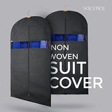 SOLSTICE Black Garment Suit Cover for Travel and Storage Protection