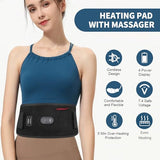CUEHEAT Wireless Heated & Massage Belt for Lower Back Pain - Rechargeable