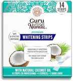 GuruNanda Teeth Whitening Strips - 7-Day Treatment with Non-Slip, Dry Strip Technology - Whitening Designed with Care for a Brighter Smile
