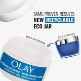 Olay Plump & Hydrate Face Gel Moisturizer, 2oz Hyaluronic Acid, Fragrance-Free