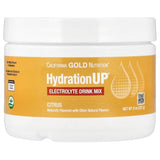 California Gold Nutrition HydrationUP® Electrolyte Drink Mix | Citrus Flavor | Calcium, Potassium, Vitamin C & E | 8 oz (227 g)