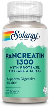 Solaray Pancreatin 1300 - 90 Capsules