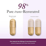 ReserveAge Nutrition Resveratrol: Active Trans-Resveratrol 250mg, 120 Veggie Capsules