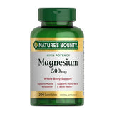 Nature's Bounty High Potency Magnesium 500 mg Tablets - 200 Count