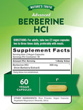 Nature's Truth Berberine Capsules, 500mg, 60 Count - Natural Sugar Control & Metabolism Support