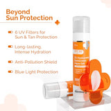 The Derma Co 1% Hyaluronic Aqua Gel Sunscreen SPF 50 PA++++ - Oil-Free, No White Cast, Broad Spectrum Protection, 50g