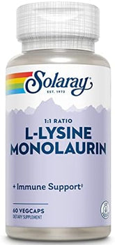Solaray L-Lysine Monolaurin 1:1 Ratio - 60 Vegetarian Capsules