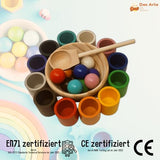 Eco-Friendly Wooden Sorting & Counting Toy for Toddlers