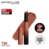 Maybelline New York Lipstick - Color Sensational Ultimattes 799 More Taupe - Matte Finish With Jojoba Oil