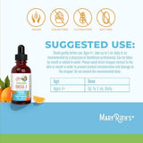 MaryRuth Organics Vegan Omega-3 Liquid Drops (Orange, 30ml) - Heart & Brain Health