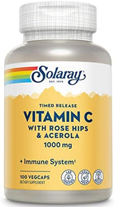 Solaray Vitamin C Timed-Release 1000mg - 100 Vegetarian Capsules