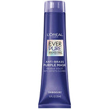 L'Oréal Paris EverPure Ultra Pigmented Anti-BRASS Purple Rinse-Out Mask for Bleached/Ombré/Highlighted Hair, 3 Ounce