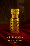 Al Samara Gulab Rose Attar 12ml - Concentrated Perfume Oil - Fresh Floral Rose Aroma
