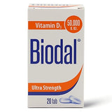 Vitamin D Supplement 50,000 Units - 20 Tablets, Bone Health