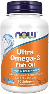 NOW Foods, Ultra Omega-3 Fish Oil, 180 Softgels