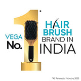 Vega Mini Round Styling Brush - Black & Silver Handle