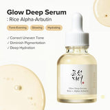 Beauty Of Joseon Glowing Rice Serum + Alpha Arbutin – Brightening & Hydrating Serum for Radiant Skin – 30ml