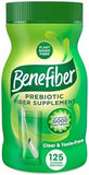 Benefiber Daily Prebiotic Fiber Supplement Powder for Digestive Health, Unflavored - 125 Servings (17.6 Ounces)