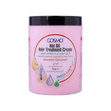CD COSMO DESIGNS Keratin Smooth Hot Oil Hair Treatment - 3-in-1 Hair Care with Omega 6 & 9 for Intense Moisturizing - 1000ml