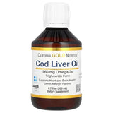 California Gold Nutrition Cod Liver Oil Liquid (200ml) - Lemon, Vitamins A & D