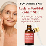 PDRN 120,000 ppm EGF Peptide Microneedling Serum – Anti-Aging with Volufiline, Salmon DNA & Phyto PDRN 12% 1 Fl Oz