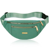Adjustable Waterproof Fanny Pack for Sports & Travel - Green Crossbody Bag