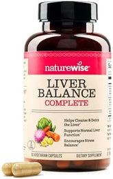 NatureWise Liver Detox & Cleanse Supplement - Triple Repair Formula for Toxin Removal