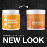 Raw Essential Pre-Workout Powder - Peach Mango, 30 Servings | Natural Energy & Performance Boost