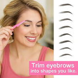 Eyebrow Razor for Women - 6 PCS Dermaplaning Tool Kit for Peach Fuzz Removal, Stainless Steel Blades with Protective Covers