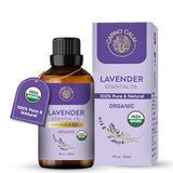 USDA Certified 100% Pure Organic Lavender Essential Oil (30ml) - For Aromatherapy, Sleep & Skin