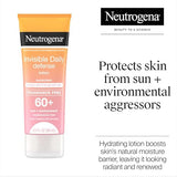 Neutrogena Invisible Daily Defense SPF 60+ Sunscreen Lotion - Fragrance-Free, Oxybenzone-Free & Water-Resistant - 3.0 fl. oz