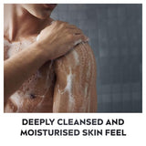 NIVEA MEN Active Clean 3in1 Shower Gel - Charcoal-Infused Body, Face & Hair Wash, 500ml