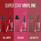 Maybelline New York SuperStay Vinyl Ink Lipstick 3-Piece Set (Coy, Lippy, Witty)