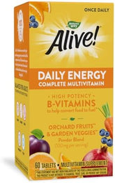 Nature’s Way Alive! Daily Energy Multivitamin 22 Vitamins and Minerals 60 Tablets