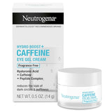 Neutrogena Hydro Boost Eye Cream, Dark Circle & Puffiness Relief, Caffeine & Peptides, Fragrance Free, 0.5 oz