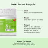 OLLY Fiber Gummy Rings, 5g Prebiotic Fiber, FOS (Fructo-oligosaccharides), Digestive Support, Berry Melon 50ct