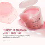Medicube Salmon DNA PDRN Pink Collagen Jelly Pad - Korean Toner Pads with Niacinamide & Retinol