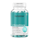 Herbal Max L-Glutathione 1000mg Tablets for Radiant Skin Glow & Lightening, 60 Count