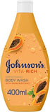Johnson & Johnson Body Wash - Vita-Rich Smoothing Papaya - 400ml